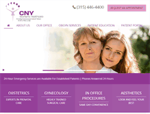 Tablet Screenshot of cnywomenshealthcare.com